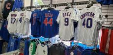 Official Cubs jerseys at Dino's Sports Fan Shop in Glenview