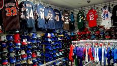 Sample of quality sports gear at Dino's Sports Fan Shop in Glenview