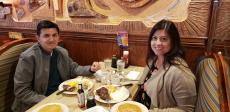 Couple enjoying breakfast at Downers Delight Pancake House & Restaurant in Downers Grove