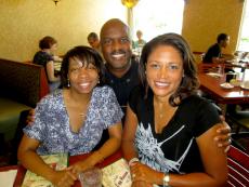 Friends enjoying breakfast at Egg Haven Pancakes & Cafe in DeKalb