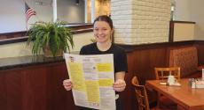 Friendly server at Eggs Inc. Cafe in Naperville
