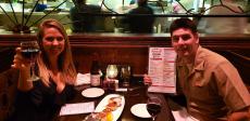 Couple enjoying dinner at Jimmy's Charhouse in Libertyville
