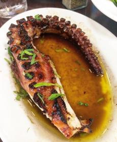 The Grilled Octopus at Kefi Greek Cuisine in Palos Heights