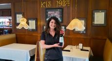 Friendly server at Ki's Steak and Seafood in Glendale Heights