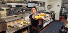 Friendly server at Maple Butter Cafe in Plainfield