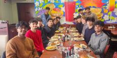 Local students enjoying breakfast at Maple Butter Cafe in Plainfield