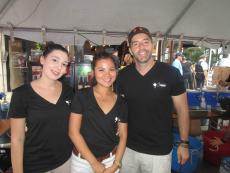 Friendly staff from 9 Muses Cafe at Taste of Greektown Chicago