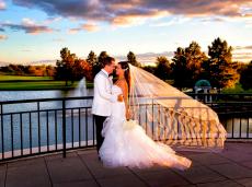 Romantic sunset at Odyssey Banquet Venue in Tinley Park