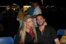 Couple enjoying The Palos Hills Greek Fest at Sts. Constantine & Helen