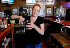 Friendly server at Pap's Ultimate Bar & Grill in Mount Prospect