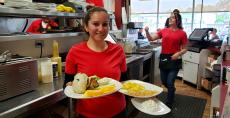 Friendly servers at Teddy's Diner in Elk Grove Village