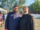 Church leaders enjoying The Big Greek Food Fest of Niles