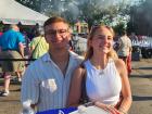 Participants enjoying The Big Greek Food Fest of Niles