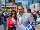 Grand Marshall and Guest at Greek Independence Day Parade, Chicago