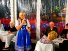 Blonde Date vocalist performing at Johnny's Kitchen & Tap Octoberfest in Glenview