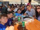 Family enjoying the St. Nectarios Greek Fest in Palatine