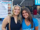 Volunteer and guest at St. Nectarios Greek Fest in Palatine