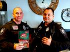 Police officers enjoying lunch at Billy Boy's Restaurant in Chicago Ridge