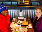 Couple enjoying lunch at Billy Boy's Restaurant in Chicago Ridge