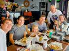 Family and friends enjoying lunch at Billy Boy's Restaurant in Chicago Ridge