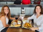 Sisters enjoying lunch at Billy Boy's Restaurant in Chicago Ridge