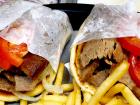 The famous gyros pita sandwiches at Billy Boy's Restaurant in Chicago Ridge