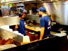 Hard working kitchen crew at Billy Boy's Restaurant in Chicago Ridge