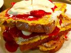 The Strawberry French Toast at Dino's Cafe in Bloomingdale