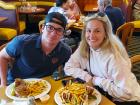 Couple enjoying lunch at Lumes Pancake House Chicago