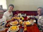Friends enjoying breakfast at Maple Butter Cafe in Plainfield