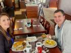 Couple enjoying breakfast at Maple Butter Cafe in Plainfield