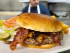 Bacon burger at Maple Butter Cafe in Plainfield