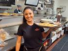 Friendly server at Maple Butter Cafe in Plainfield