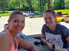 Mom & daughter enjoying lunch at Niko's Red Mill Tavern in Woodstock
