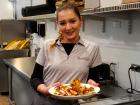 Friendly server at Plateia Mediterranean Kitchen & Bar in Glenview
