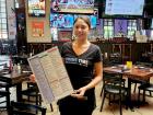 Friendly server at Prime Time Restaurant and bar in Hickory Hills 