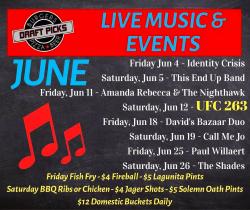 Live Music & Events in June at Draft Picks Sports Bar - Naperville