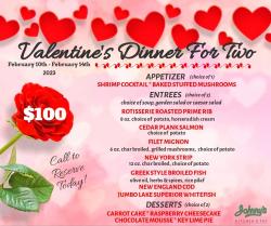 Valentine's Day Weekend at Johnny's Kitchen & Tap - Glenview