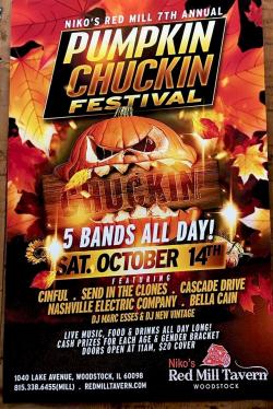 Pumpkin Chuckin Festival at Nikos Red Mill Tavern - Woodstock