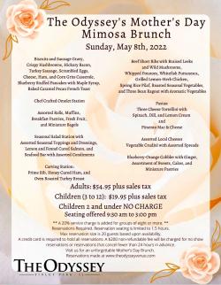 Mother's Day Mimosa Brunch at The Odyssey Banquet Venue - Tinley Park