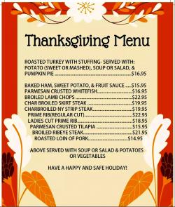 Thanksgiving Day at Rose Garden Cafe in Elk Grove Village