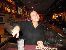 Friendly bar server at Andrew's Open Pit & Spirits in Park Ridge