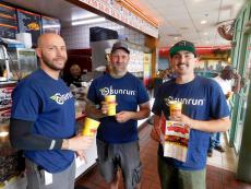 Coworkers enjoying lunch at Brandy's Gyros in Des Plaines