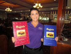 Friendly server at Buffalo Restaurant in Buffalo Grove