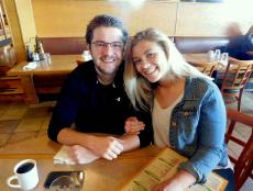 Couple enjoying lunch at Butterfield's Pancake House & Restaurant in Naperville