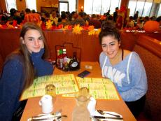 Friends enjoying breakfast at Butterfield's Pancake House & Restaurant in Northbrook