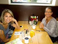 Friends enjoying breakfast at Butterfield's Pancake House & Restaurant in Oak Brook Terrace