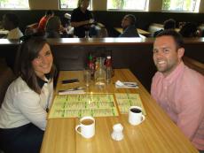 Couple enjoying breakfast at Butterfield's Pancake House & Restaurant in Oak Brook Terrace