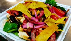 The famous Salad DePollo at The Canteen Restaurant in Barrington