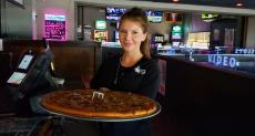 Friendly server at Chaser's Sports Bar & Grill in Niles